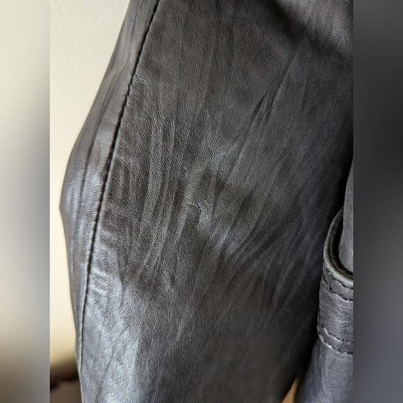 A&S selection vintage Y2K retro style 100% leather with removable inner size M - Picture 12 of 14